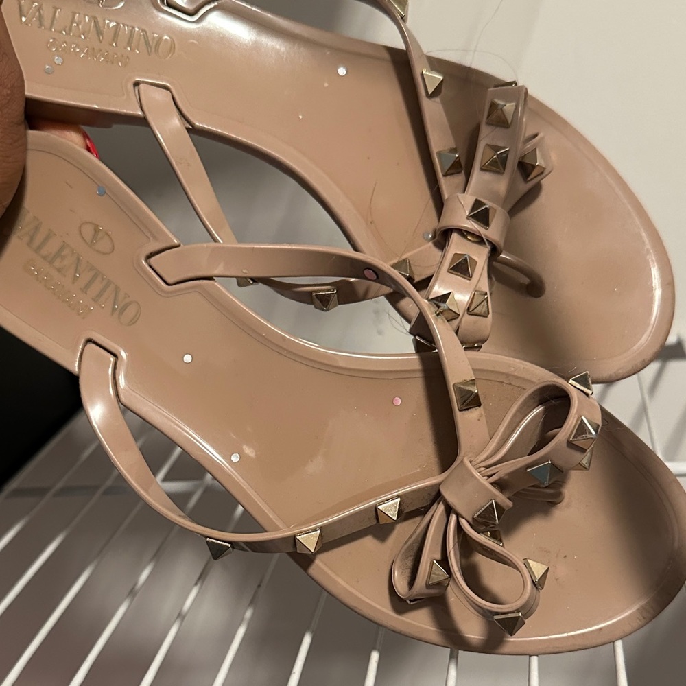 Valentino Women's Sandals with Gold Studs